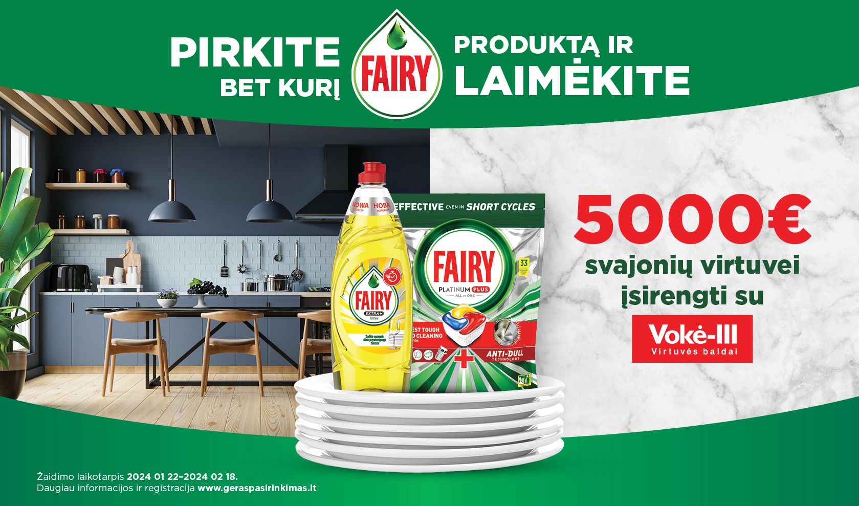 Pirkite FAIRY ir laimėkite!